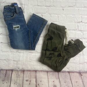 Old Navy Toddler Boy 3T Camo Skinny Jeans & Camo Joggers BUNDLE